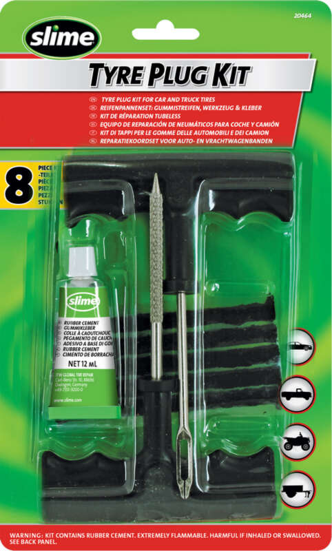 Slime Opravná sada knôty – Tire Plug Kit 8 dielna