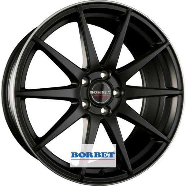 Borbet GTX - black rim polished matt 8.5x20 5x112 ET24