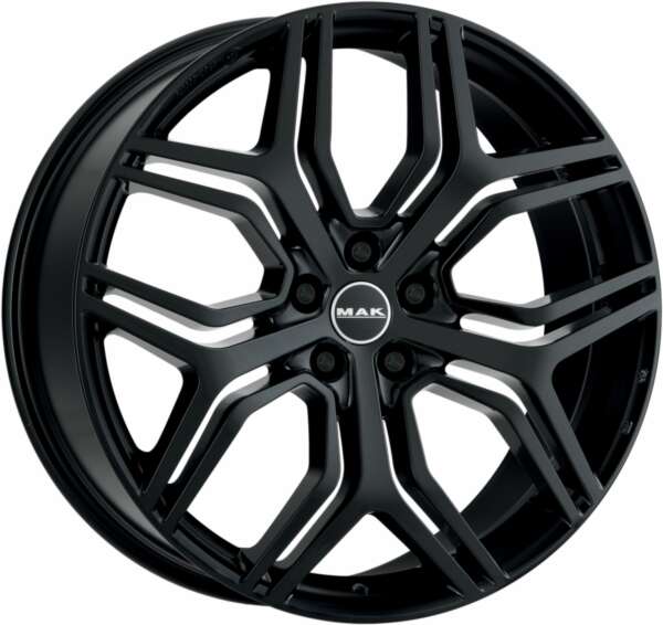 MAK KINGDOM FARBA: GLOSS BLACK 8.5x20 5x108 ET42